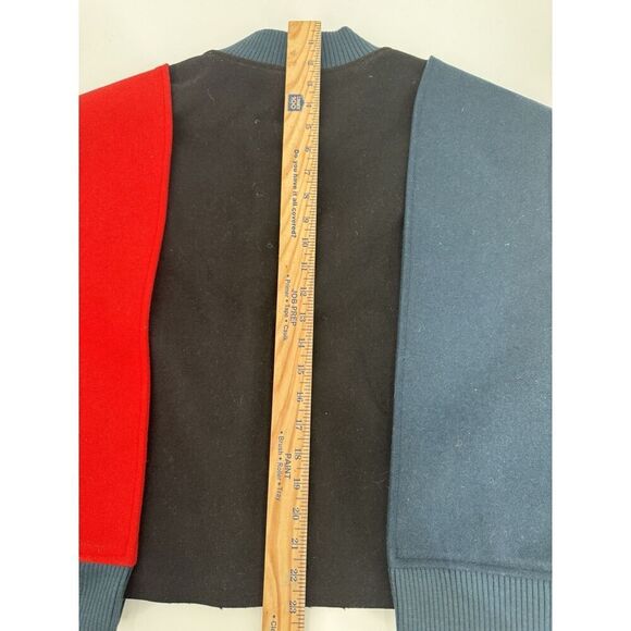 Nike X Yoon Ahn Oversize Varsity Jacket Wool Leather Oversized Bomber Wmns Sz L - Picture 15 of 16